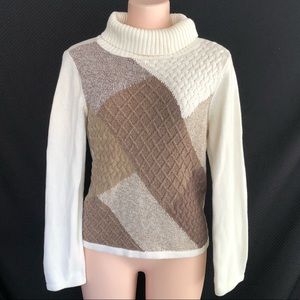 Crazy Horse Liz Medium Sweater turtle brown cream